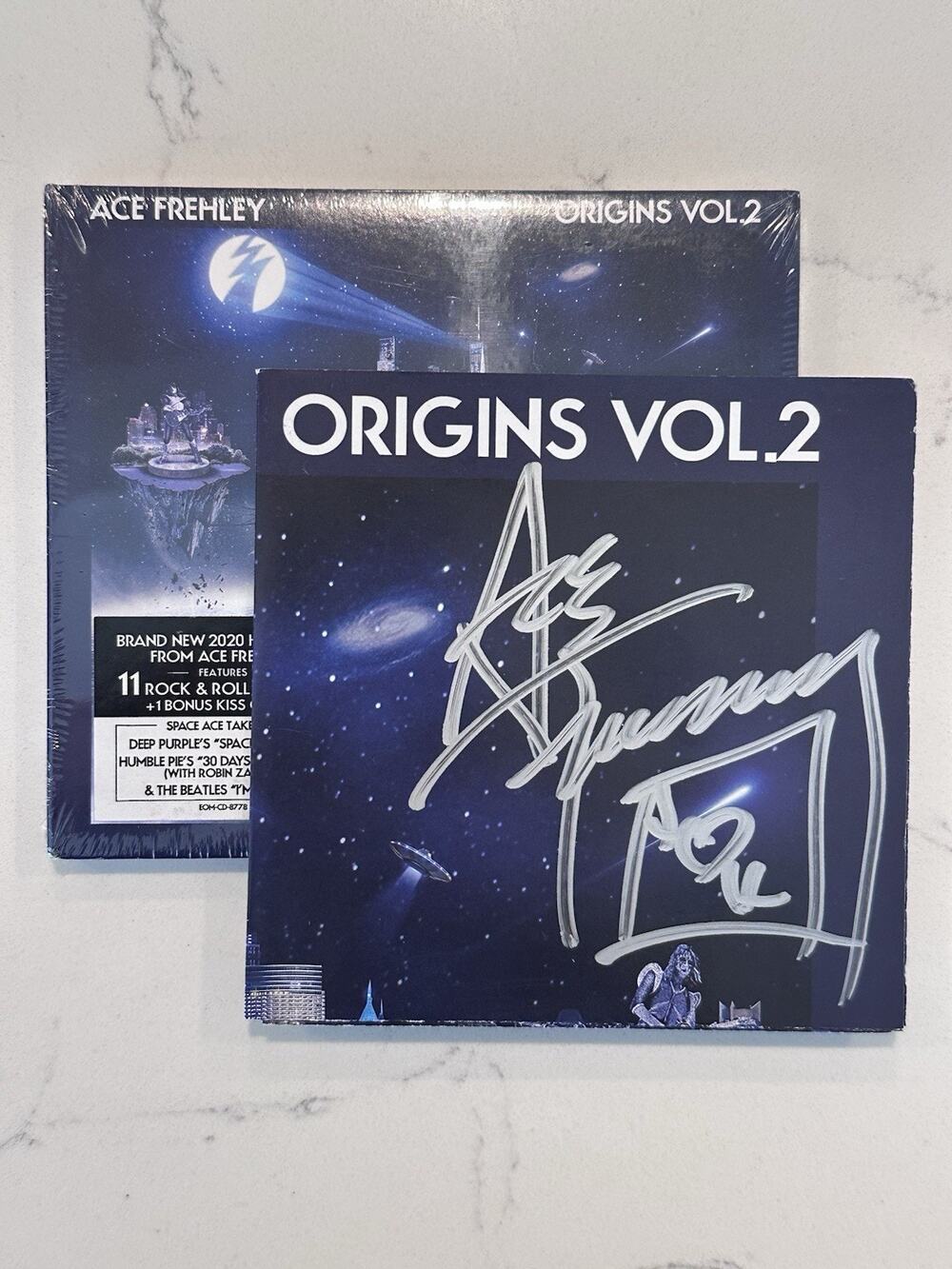 ACE FREHLEY SIGNED ORGINS VOL 2 CD AUTOGRAPHED BOOKLET NEW KISS